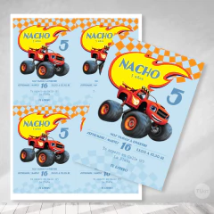 Kit imprimible autos monster machines tukit - loja online
