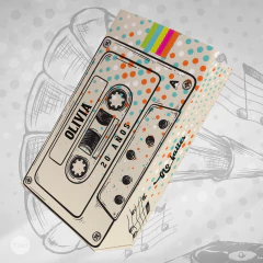 Kit imprimible musica party retro vintage tukit - (copia) - online store