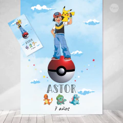 Kit imprimible pokemon cumpleaños candy bar - (copia) - loja online
