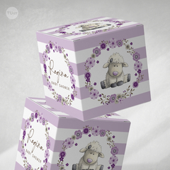 Kit imprimible oveja bebe flores lilas violetas tukit en internet