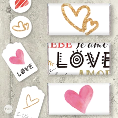 Kit imprimible san valentin love amor tukit - loja online