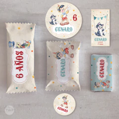 Imagen de Kit imprimible pinocho acuarela tukit