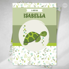 Image of Kit imprimible tortuguitas tortugas candy bar cumples tukit