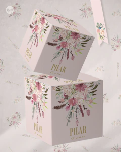Kit imprimible flores boho acuarela tukit