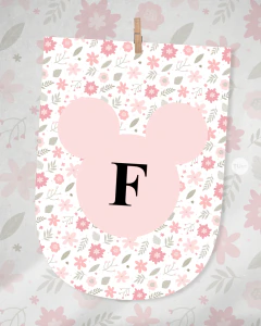 Kit imprimible silueta minnie flores rosas tukit en internet