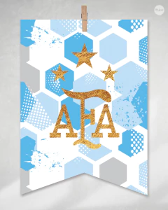 Kit imprimible futbol mundial argentina afa candy bar - TuKit