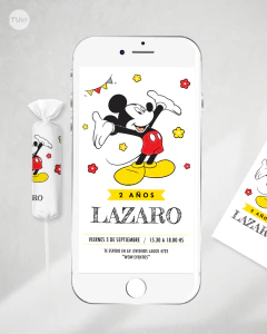 Kit imprimible mickey rojo amarillo negro cumpleaños candy bar tukit - comprar online