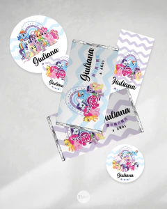 Kit imprimible my little pony pequeño pony celeste lila tukit - TuKit