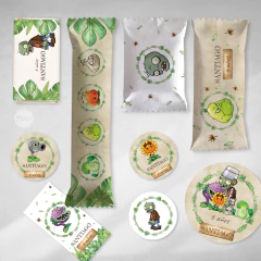 Imagen de Kit imprimible plantas vs zombies cumpleaños candy bar tukit