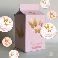 Image of Kit imprimible mariposas doradas tukit