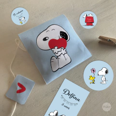 Kit imprimible snoopy celeste candy bar tukit