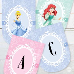 Imagem do Kit imprimible princesas princess candy bar tukit