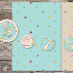 Kit imprimible conejo peter rabbit tukit