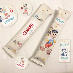 Kit imprimible pinocho acuarela tukit