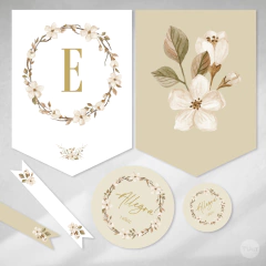 Kit imprimible flores naturales tukit