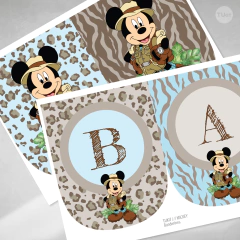 Kit imprimible mickey mouse safari tukit en internet