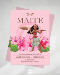 Kit imprimible moana rosa tukit en internet