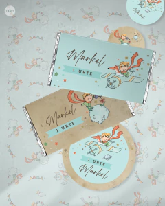 Kit imprimible el principito rustico candy bar tukit - comprar online