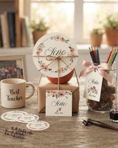 Mini kit imprimible flores rosas tukit - TuKit