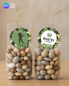 Adorno para cupcake, circulo multiuso, militar camuflado tukit - tienda online