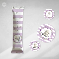 Image of Kit imprimible oveja bebe flores celestes tukit - (copia)