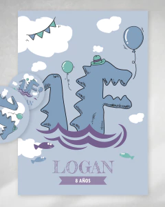 Kit imprimible monstruo de la laguna azul y verde pastel candy bar tukit - comprar online