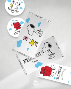 Kit imprimible snoopy fondo blanco tukit en internet