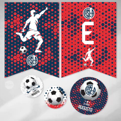 Kit imprimible futbol rojo azul cuervo ciclon san lorenzo candy bar tukit - comprar online