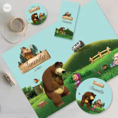 Kit imprimible masha y el oso candy bar tukit en internet