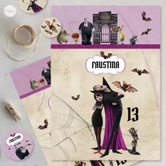 Kit imprimible hotel transylvania dracula candy bar tukit