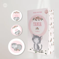 Kit imprimible comunion bautismo florcitas acuarela rosas tukit - (copia)