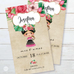Kit imprimible frida kahlo flores tukit