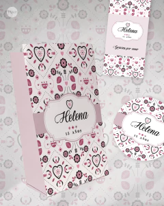 Imagen de Kit imprimible bulgaro tonos rosas candy bar tukit