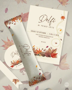 Kit imprimible hojas de otoño autumn tukit - comprar online