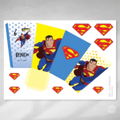 Kit imprimible super heroe superman tukit