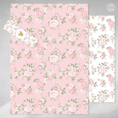 Kit imprimible minnie glitter dorado flores rosas tukit - comprar online