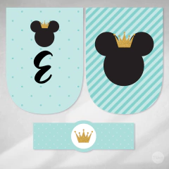 Kit imprimible mickey rey candy bar tukit - TuKit