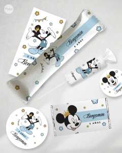 Kit imprimible mickey rey celeste pastel tukit - buy online