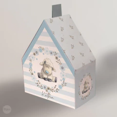 Kit imprimible oveja bebe flores celestes tukit