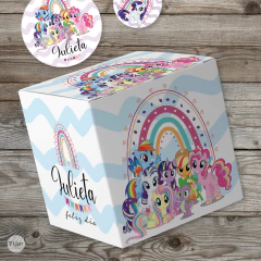 Kit imprimible my little pony pequeño pony rosa celeste lila tukit en internet