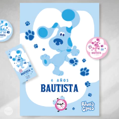 Kit imprimible blues clues perrito las pistas de blue tukit na internet