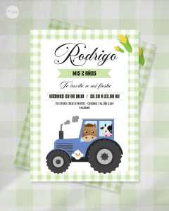 Kit imprimible animalitos de la granja verde azul tukit en internet
