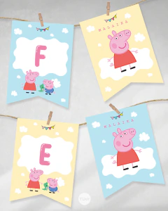 Kit imprimible peppa pig george family familia candy bar tukit - comprar online