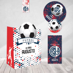 Kit imprimible futbol rojo azul cuervo ciclon san lorenzo candy bar tukit en internet