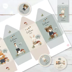 Kit imprimible animales del bosque acuarela tukit en internet