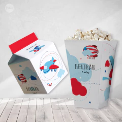 Imagem do Kit imprimible aviones airplanes candy bar tukit