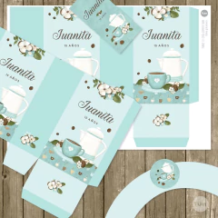 Kit imprimible coffee time cafe tukit - comprar online