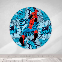 Imagen de Paneles decorativos imprimibles candy bar spiderman fondo celeste tukit
