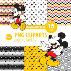 Papeles digitales imprimibles mickey mouse glitter tukit en internet