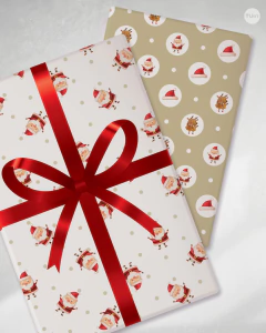 Papeles digitales imprimibles navidad felices fiestas papa noel tukit - TuKit